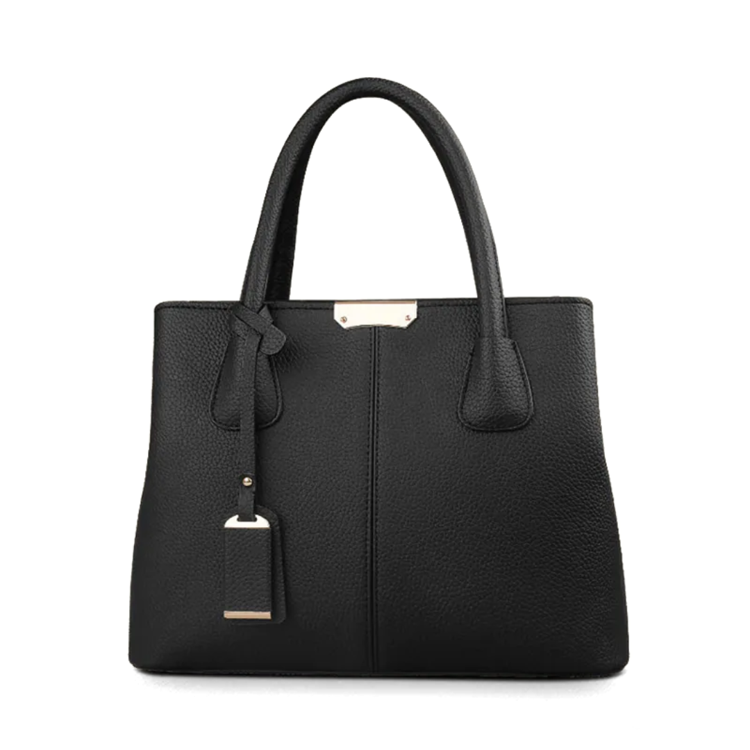 "Stijlvolle Romina Crossbody Draagtas in paars met strak, vierkant ontwerp en comfortabele band voor een elegante look."