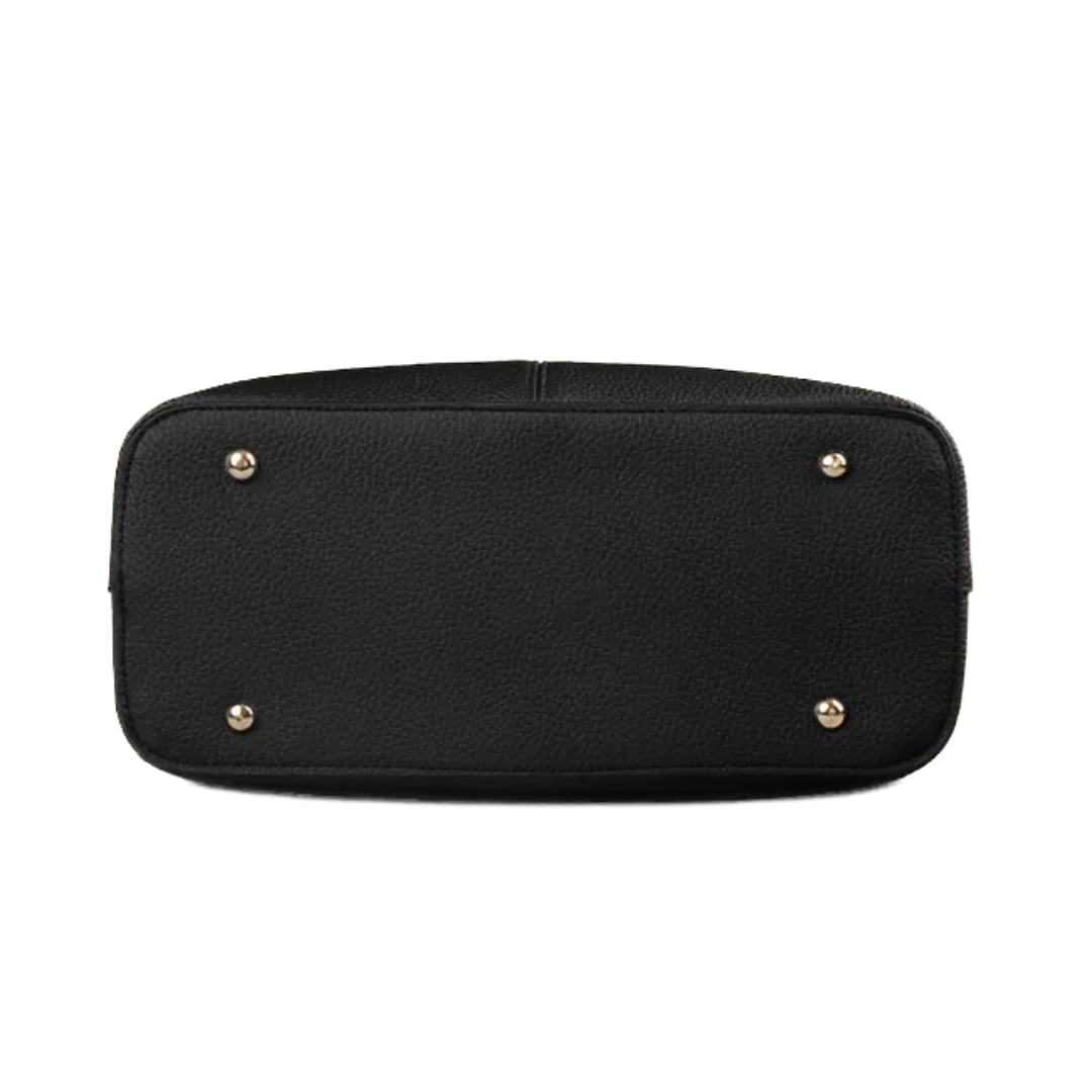 "Stijlvolle Romina Crossbody Draagtas in paars met strak, vierkant ontwerp en comfortabele band voor een elegante look."