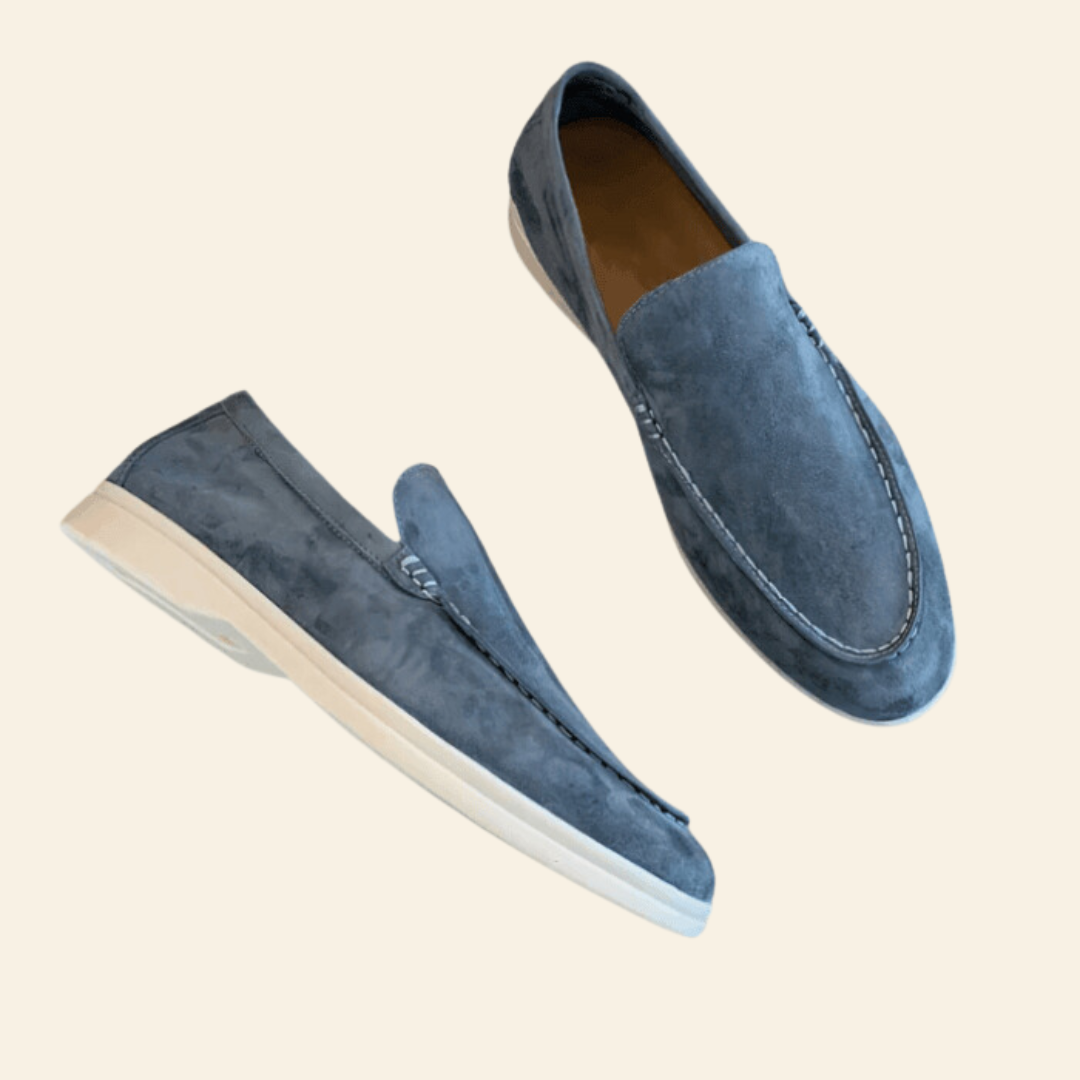 "Stijlvolle suède loafers voor heren in diverse kleuren, elegante en tijdloze schoenen voor elke gelegenheid."