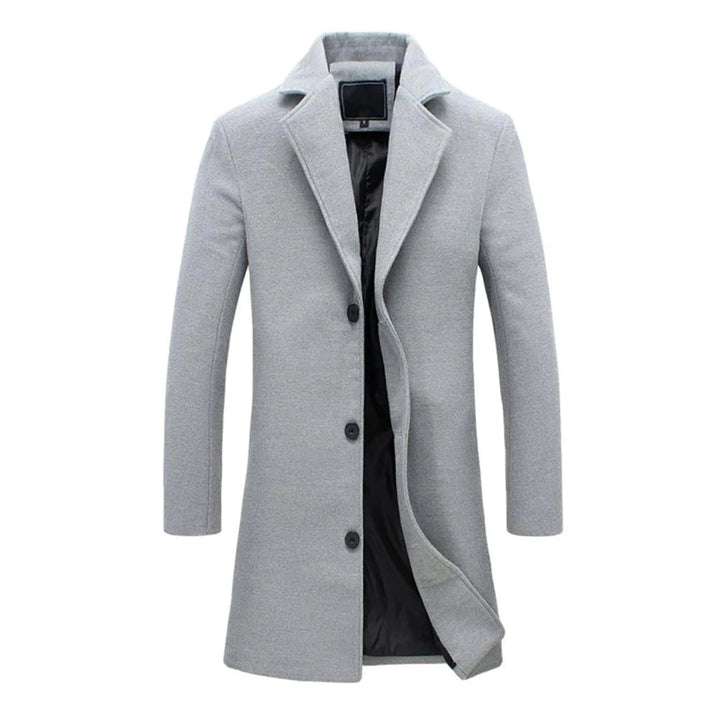 "Stijlvolle, warme lange parka jas voor heren, verkrijgbaar in zwart, beige, lichtgrijs; biedt elegantie en functionaliteit."
