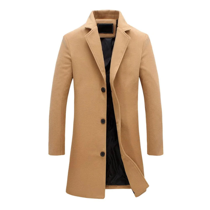 "Stijlvolle, warme lange parka jas voor heren, verkrijgbaar in zwart, beige, lichtgrijs; biedt elegantie en functionaliteit."