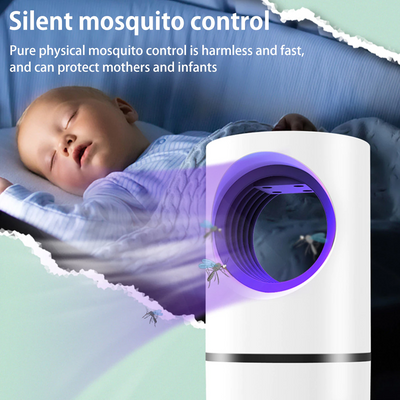 Stille UV muggenvanger lamp met modern ontwerp, milieuvriendelijk, geschikt voor binnen en buitengebruik, compact en draagbaa