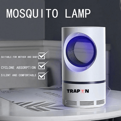 Stille UV muggenvanger lamp met modern ontwerp, milieuvriendelijk, geschikt voor binnen en buitengebruik, compact en draagbaa