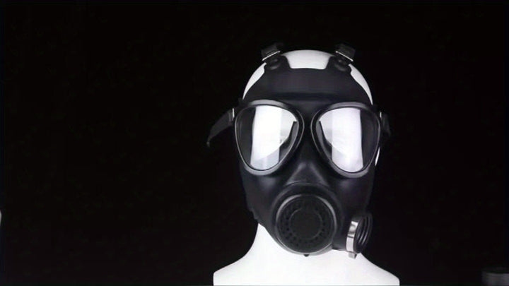 "Tactisch volgelaatsgasmasker met 40mm filter, volledige gezichtsbedekking, comfort pasvorm voor chemische veiligheid"