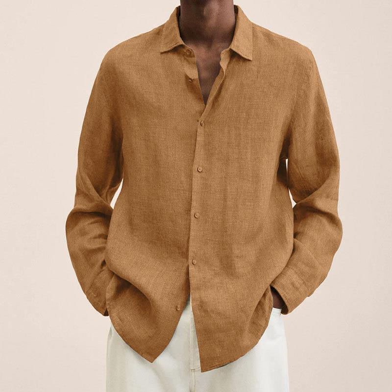 "Tijdloos Felix herenoverhemd blauw, ademend en stijlvol, perfect voor zowel casual als formele gelegenheden."