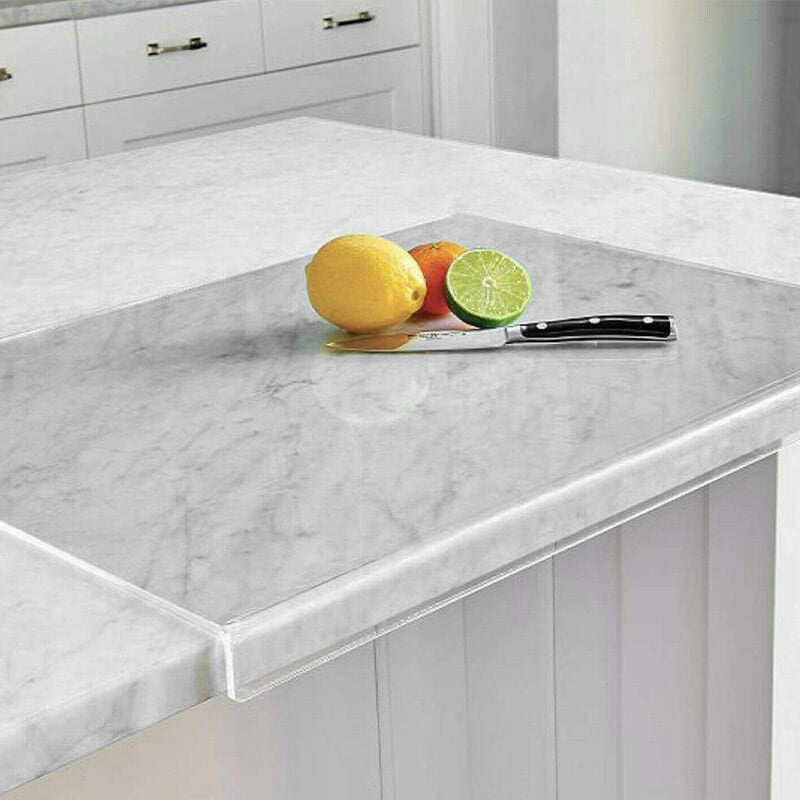 Transparante acryl snijplank met antislip, modern design; stijlvol en functioneel voor elke keukenomgeving.