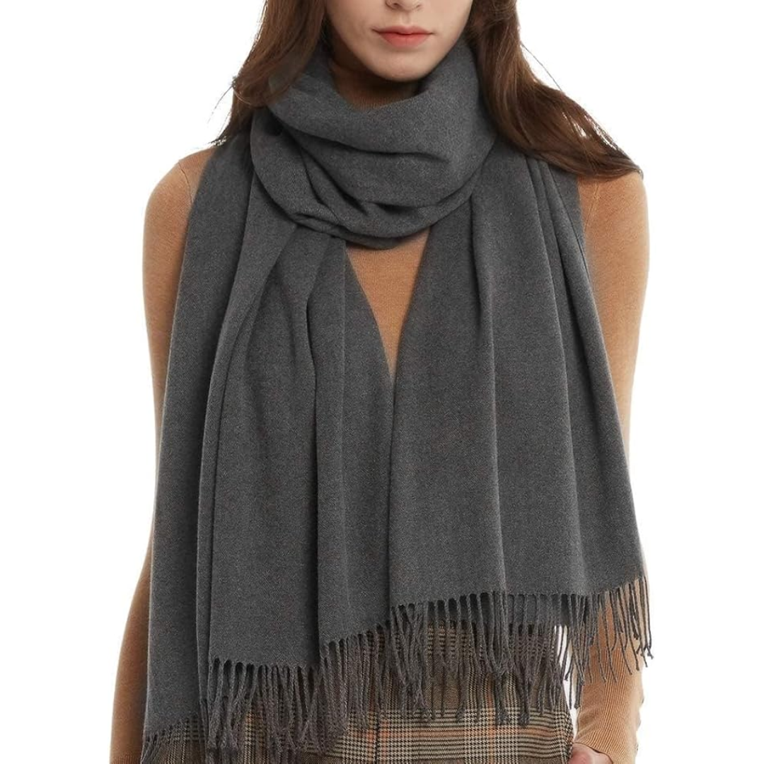 "Trendy dames Pashmina sjaal, elegant ontwerp, zijdezachte stof, rijke details, ideaal als sjaal, omslagdoek of stola."