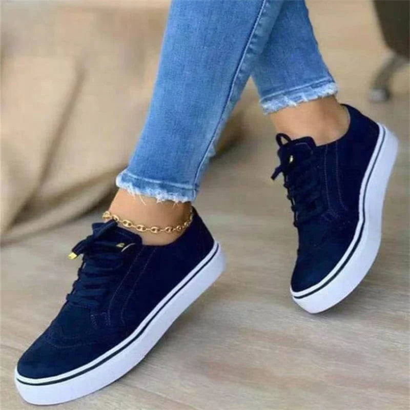 Trendy orthopedische damessneakers Fenna, stijlvol design, beschikbaar in blauw, bruin, groen, wit, zwart. Comfort voor elke 