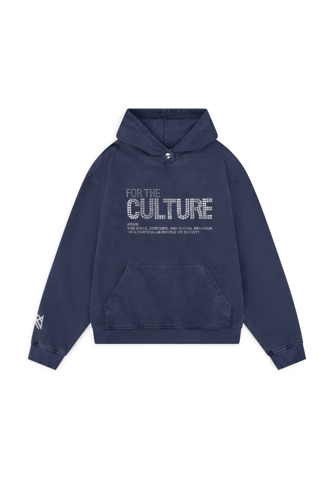 "Trendy statement hoodie met iconisch 'For The Culture' motief, relaxed fit in hoogwaardig katoenmix, kangoeroezak."