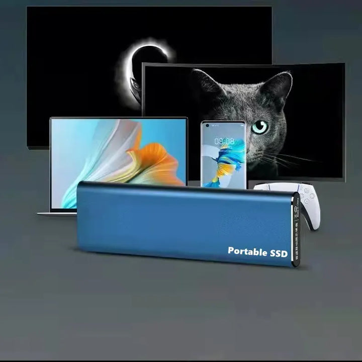 "Ultra dunne 4 TB externe harde schijf met USB-C aansluiting, slank en draagbaar ontwerp, snelle en ruime opslag."