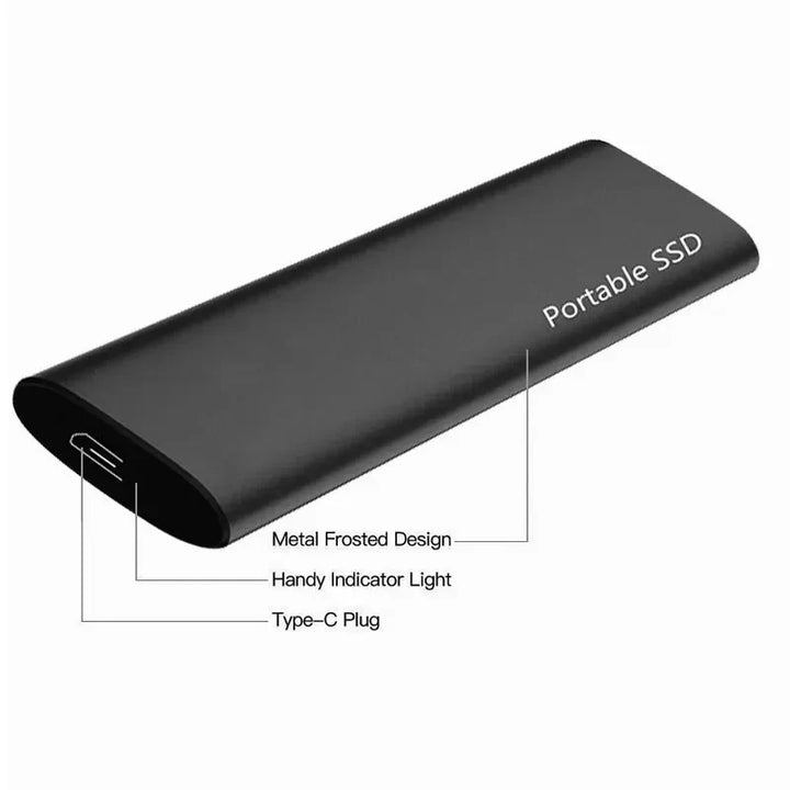 "Ultra dunne 4 TB externe harde schijf met USB-C aansluiting, slank en draagbaar ontwerp, snelle en ruime opslag."