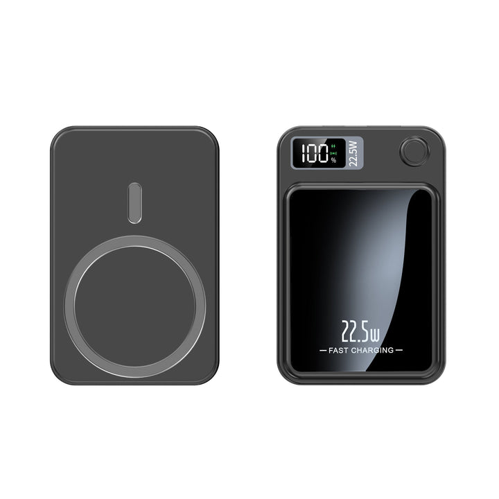 Ultradunne 20000mAh powerbank met snel laadvermogen, LED-display en ruimtebesparend ontwerp, ideaal voor onderweg.