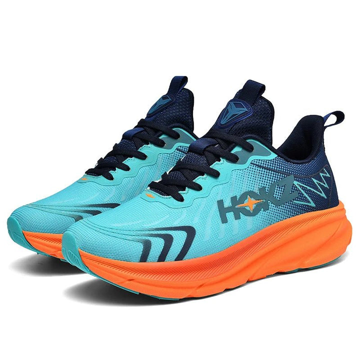"Ultralichte unisex sportschoenen met futuristisch ontwerp en verhoogde zool voor hardlopen en fitness in diverse kleuren."