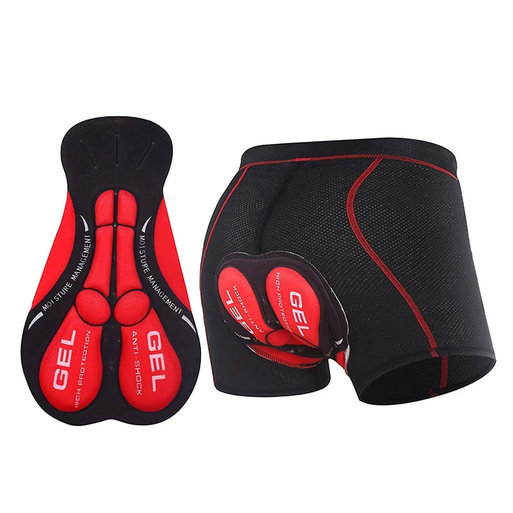 "Unisex gel gevoerde fietsonderbroek met ademende stof en schokabsorberende elementen voor optimaal fietscomfort."