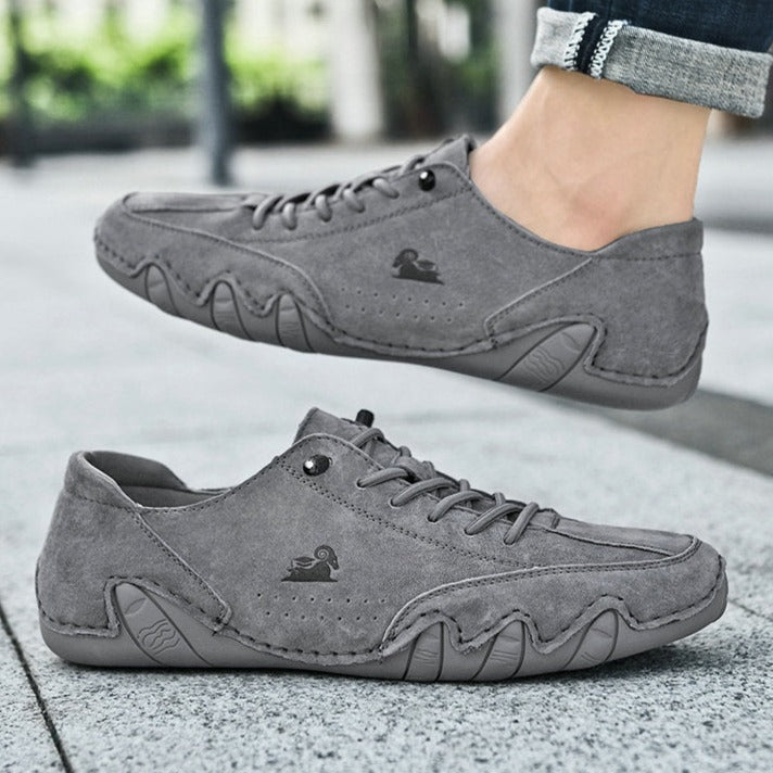 "Unisex UltraFlex leren barefoot schoenen met flexibele zool, tijdloze stijl en hoogwaardig leer, perfect voor dagelijks gebr