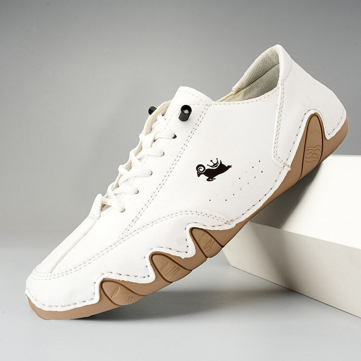 "Unisex UltraFlex leren barefoot schoenen met flexibele zool, tijdloze stijl en hoogwaardig leer, perfect voor dagelijks gebr