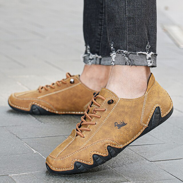 "Unisex UltraFlex leren barefoot schoenen met flexibele zool, tijdloze stijl en hoogwaardig leer, perfect voor dagelijks gebr