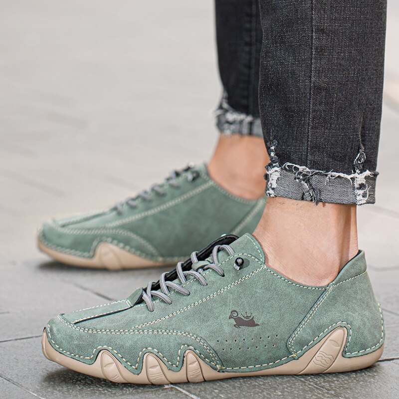 "Unisex UltraFlex leren barefoot schoenen met flexibele zool, tijdloze stijl en hoogwaardig leer, perfect voor dagelijks gebr