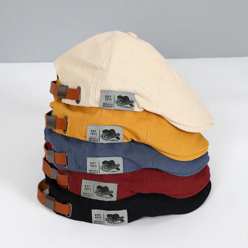 "Verstelbare baret voor mannen in zwart, elegant design, klassieke pasvorm voor elke gelegenheid, lichte wolmix."