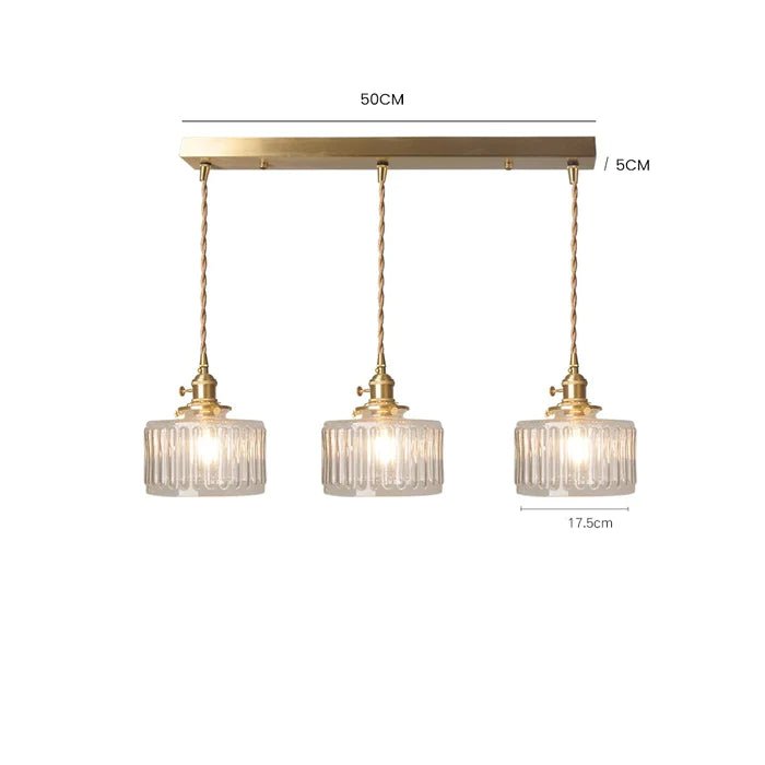 "Verstelbare vintage glazen hanglamp met chique uitstraling voor elegante interieurverlichting. Diameter 30 cm, hoogte 50-100