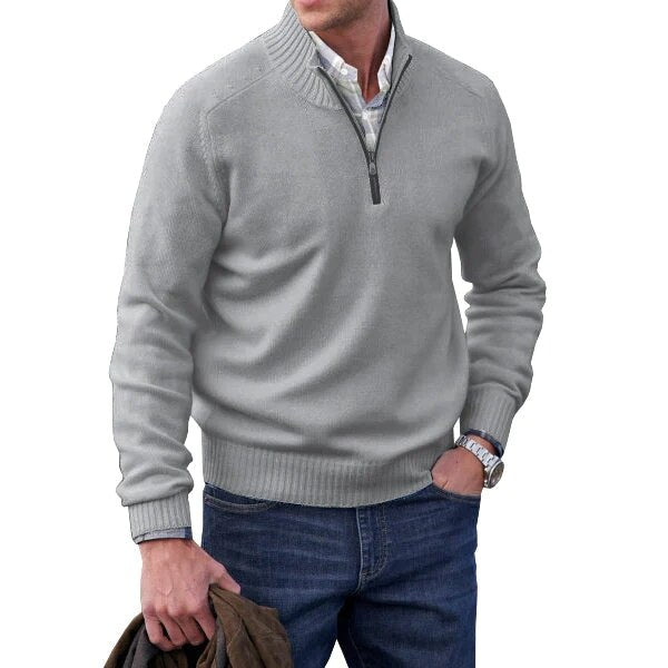 "Warme cashmere turtleneck herentrui voor heren, stijlvolle en elegante look perfect voor koude maanden."