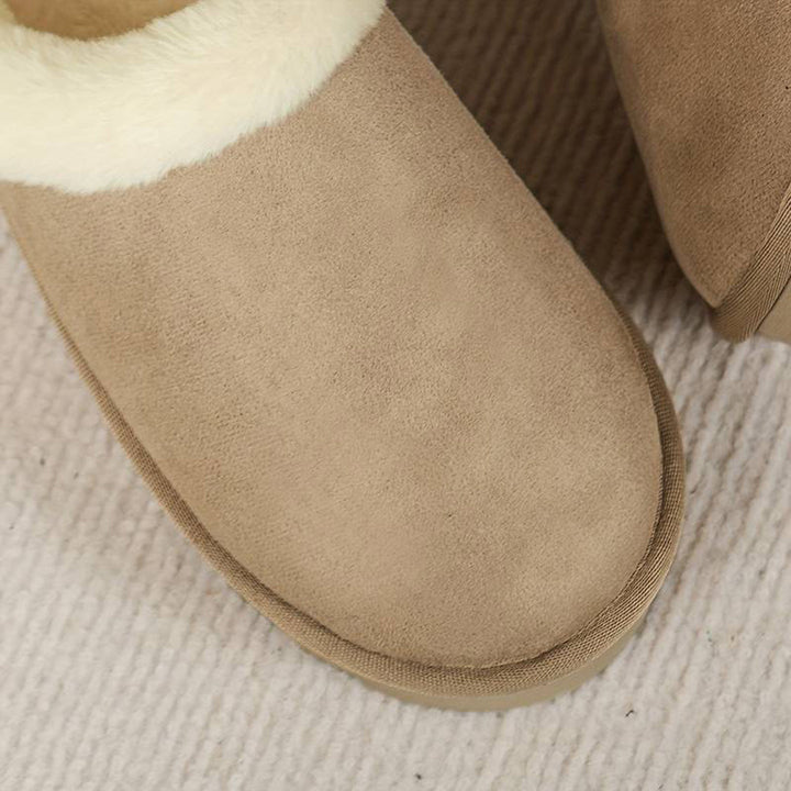 Warme dames pantoffels, zachte voering, stevige zool, elegant design, pluizige binnenkant, antislip voor thuiscomfort.