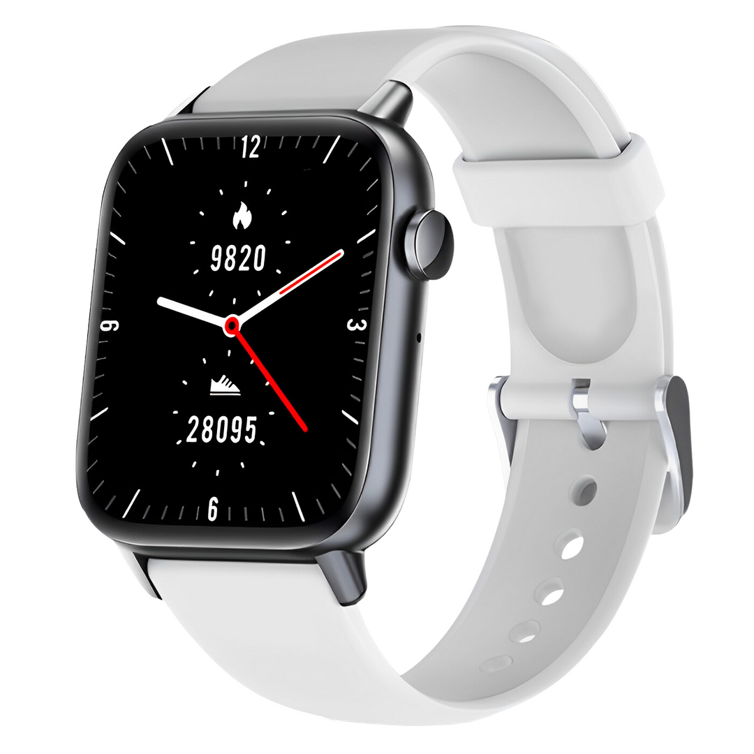 "Waterbestendige wellness smartwatch met gezondheidsmonitoring, stijlvol ontwerp en spraakbesturing, compatibel met Android/i