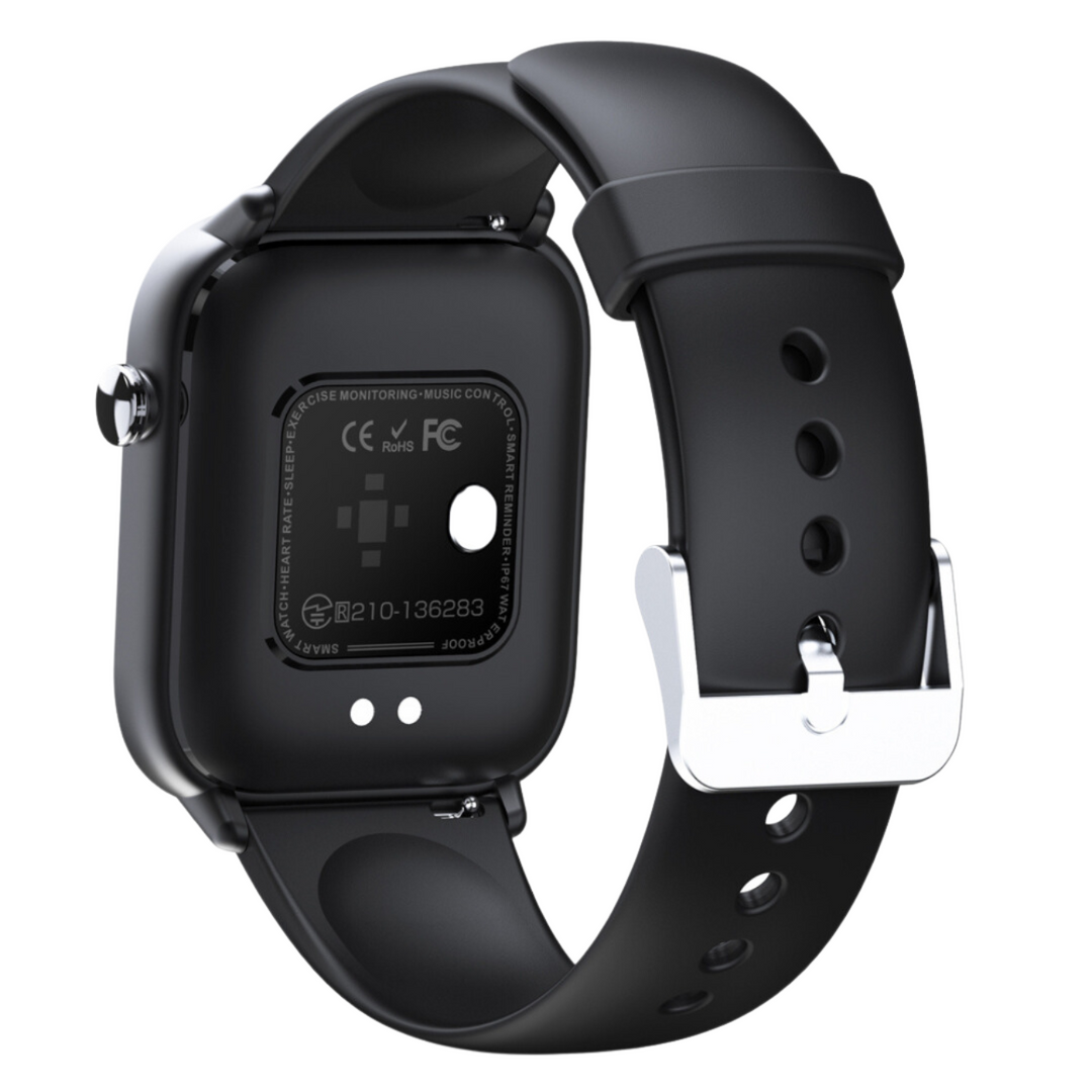 "Waterbestendige wellness smartwatch met gezondheidsmonitoring, stijlvol ontwerp en spraakbesturing, compatibel met Android/i