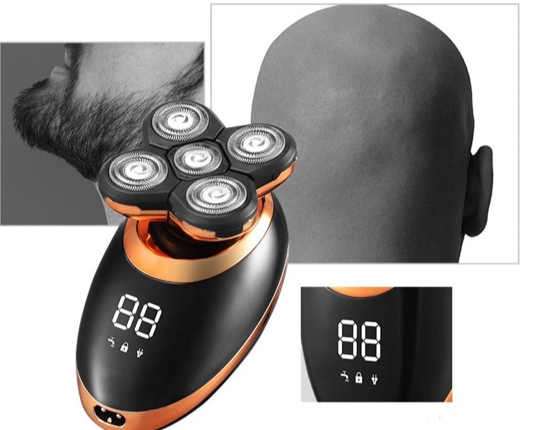 "Waterdichte draadloze trimmer voor mannen, ergonomisch ontwerp, veelzijdig bruikbaar voor baard, hoofd en lichaamshaar."