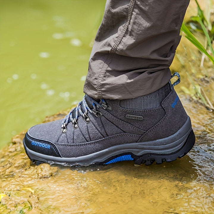 "Waterdichte heren hiking schoenen, robuust ontwerp, antislipzool voor grip, geschikt voor avontuur in alle weersomstandighed