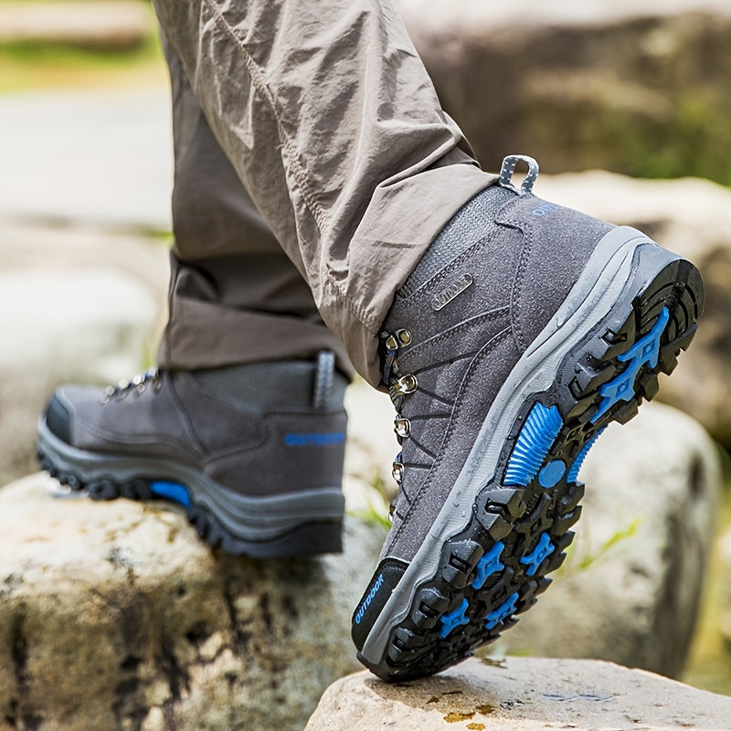 "Waterdichte heren hiking schoenen, robuust ontwerp, antislipzool voor grip, geschikt voor avontuur in alle weersomstandighed