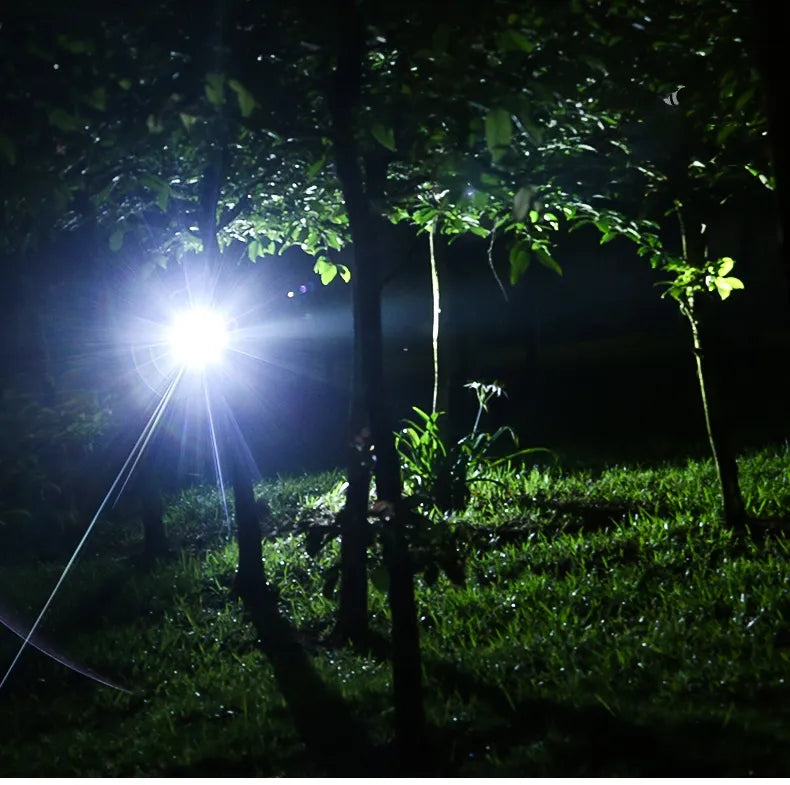 "Waterdichte oplaadbare LED hoofdlamp met superhelder licht en verstelbare zoom voor outdoor avonturen."