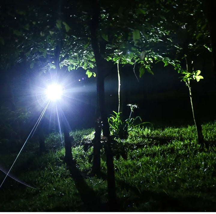 "Waterdichte oplaadbare LED hoofdlamp met superhelder licht en verstelbare zoom voor outdoor avonturen."