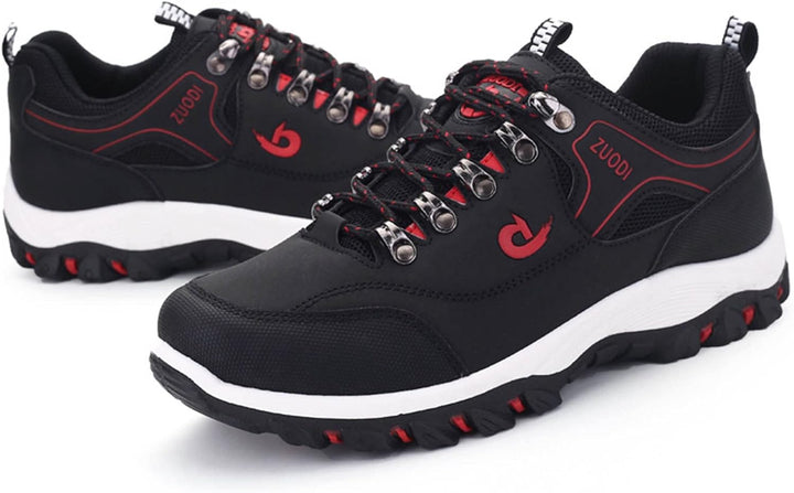 "Waterdichte outdoor heren wandelschoenen met stevige grip, ademend en duurzaam synthetisch leer voor elke ondergrond."