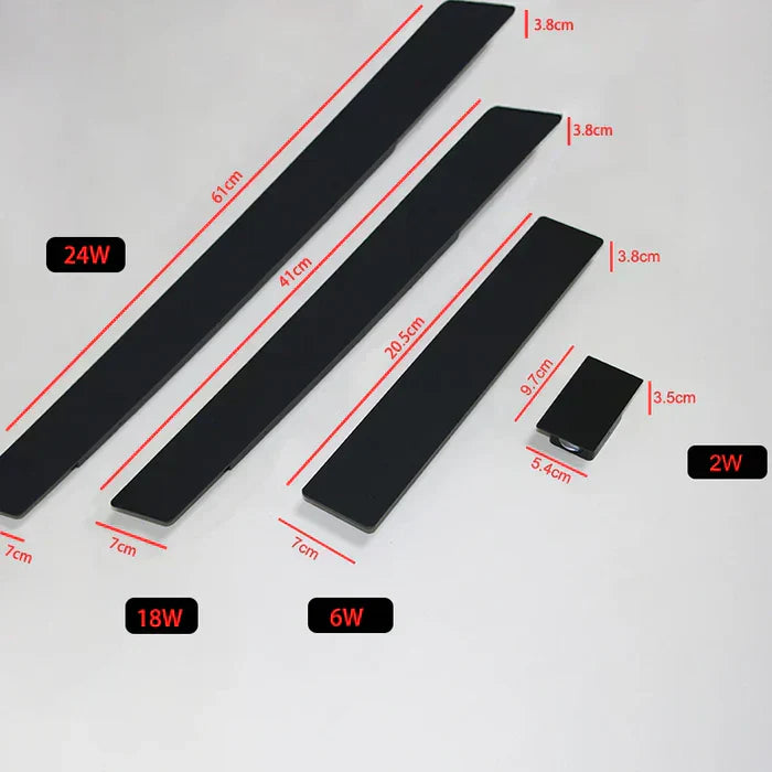 "Weerbestendige LED buitenwandlamp, modern aluminium design voor tuin, terras, IP65 gecertificeerd, duurzaam en stijlvol."