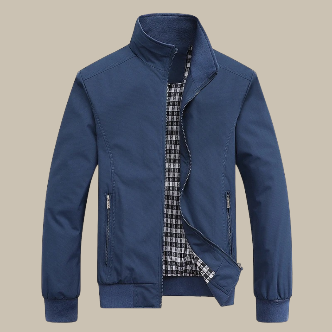"Winddichte casual mannenjas, elegant ontwerp, lichtgewicht, ideaal voor dagelijks gebruik, beschikbaar in diverse kleuren."