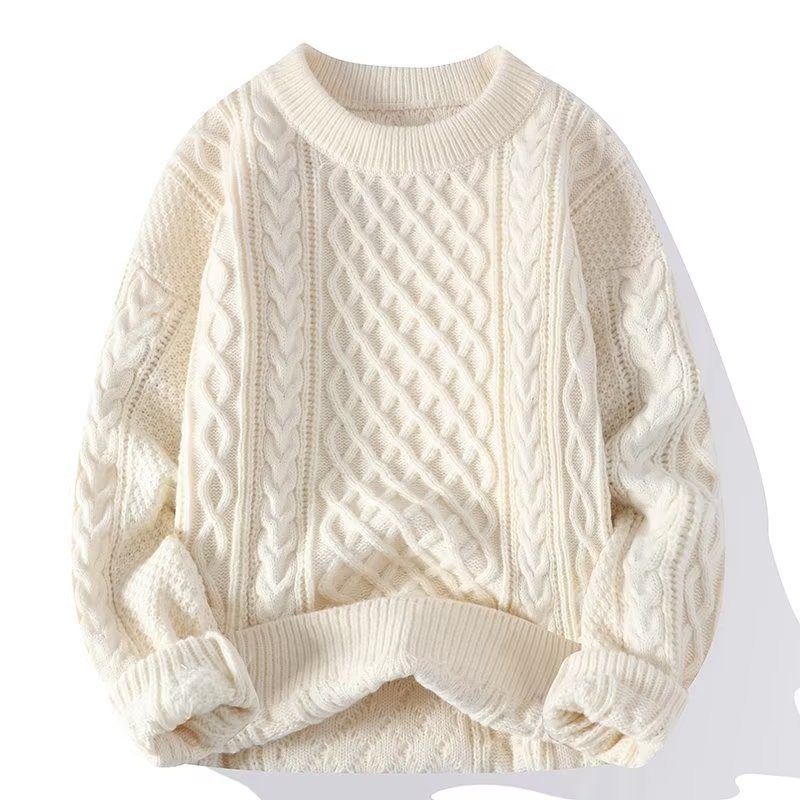 "Wollen dames pullover met lange mouwen, luxueuze kwaliteit en tijdloos ontwerp, geschikt voor koude winterdagen."