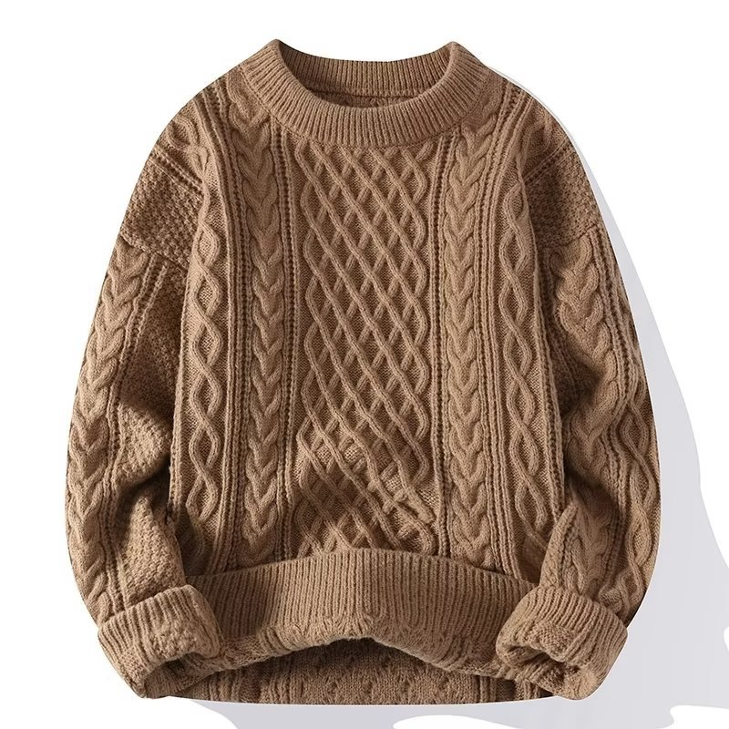 "Wollen dames pullover met lange mouwen, luxueuze kwaliteit en tijdloos ontwerp, geschikt voor koude winterdagen."