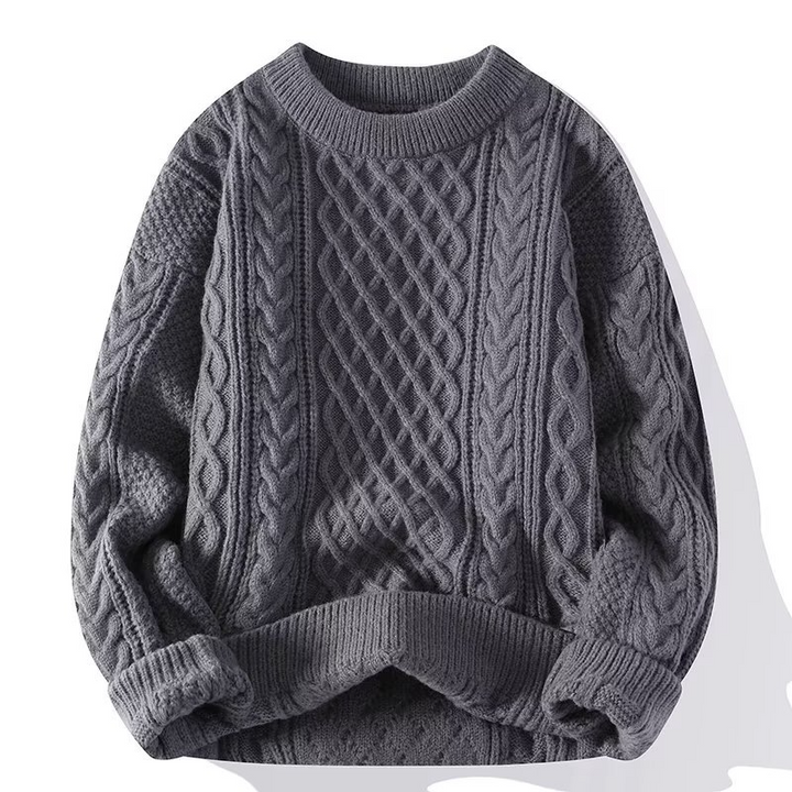 "Wollen dames pullover met lange mouwen, luxueuze kwaliteit en tijdloos ontwerp, geschikt voor koude winterdagen."