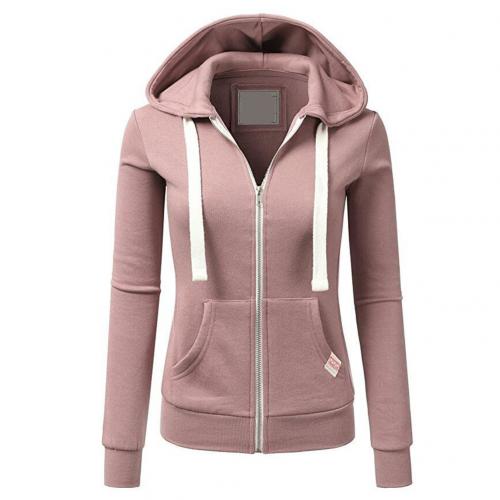 Wollen vrouwen hoodie met rits in lichtblauw, zacht en ademend, ideaal voor koude dagen en stijlvolle layering.